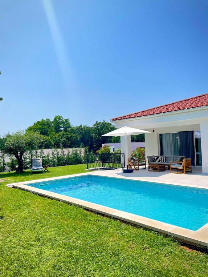 Villa Destiny Nedescina, Istrien, Kroatien Luaran gambar